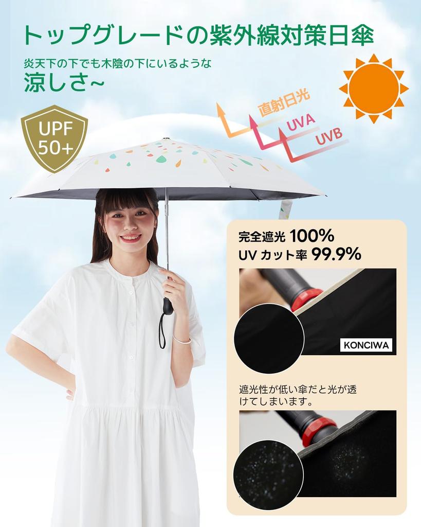 Konciwa Automatic Shading Rate Certified by Domestic Light Heat UV Folding Folding UV Wind Water Suitable for Both Sun and Convenient To Day [New