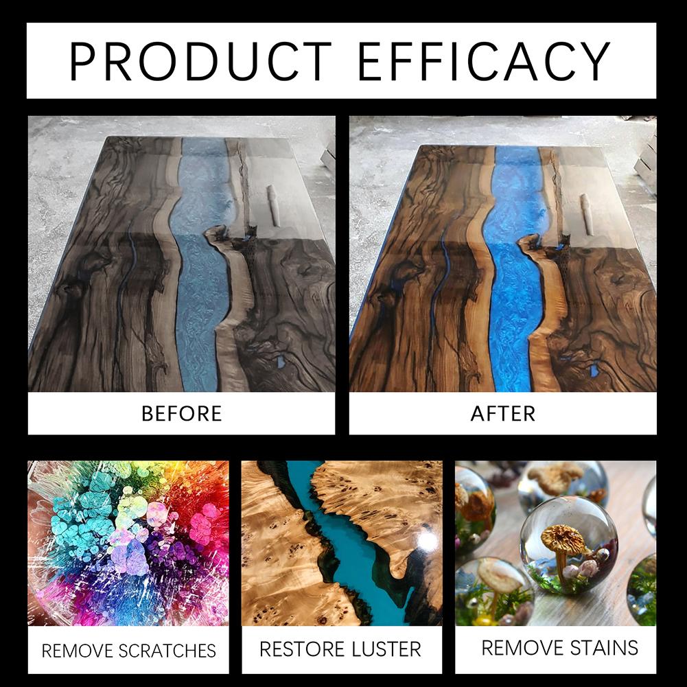 Набор для полировки эпоксидной смолы, Профессиональный, для реставрации искусства, Удаление пятен, Восстановление царапин, Инструмент для создания глянцевой поверхности