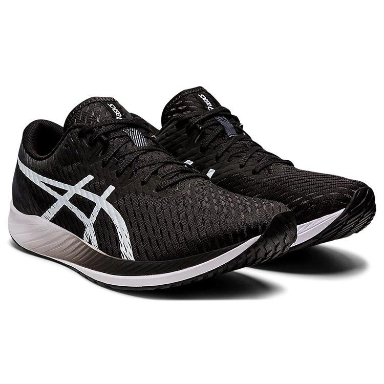 Asics Hyper Speed 1 Удобные Модные Трендовые Тканевые Низкие Кроссовки для Бега Мужские кроссовки Черные Белые 1011B394-001