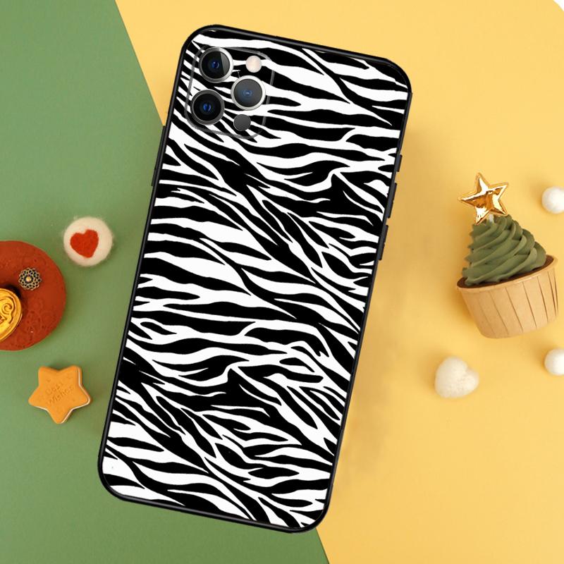 Zebra Stripe Print Phone Case For iPhone 17 16 14 13 12 11 15 Pro Max 12 13 Mini 16E 17 Air Shockproof Cover