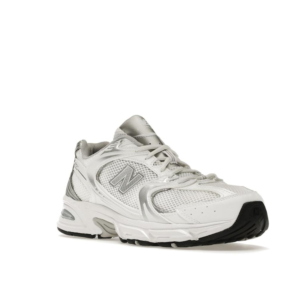 New Balance 530 Бело-серебристые мужские кроссовки Munsell-White Silver-Metallic MR530EMA