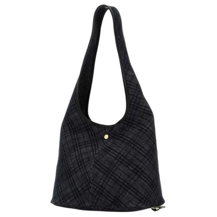 Burberry Стильная хлопковая сумка через плечо Женские сумки Черная 81119491