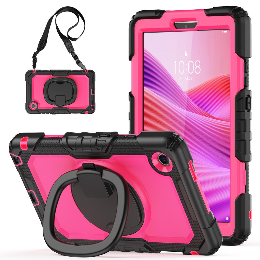 Чехол-подставка для Lenovo Tab K9 TB305FU, чехол для планшета из ПК+силикона с плечевым ремнем