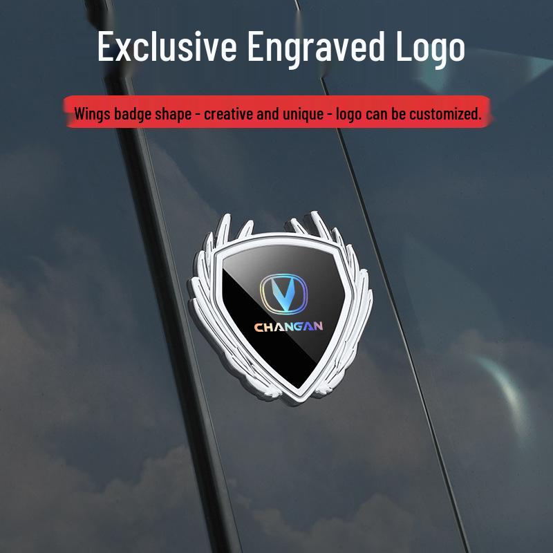 Металлическая эмблема на боковое стекло для Changan CS75 Eado CS55 CS35 Plus, наклейка с логотипом автомобиля