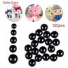 Kids 3-12mm Plastic Animals Puppets Making Dolls Accessories Bears Needle Felting Black Safety Eyes