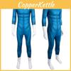 Stylish Blue Amazing Four Heroes Costume Jumpsuit Cosplay Outfit For All Genders