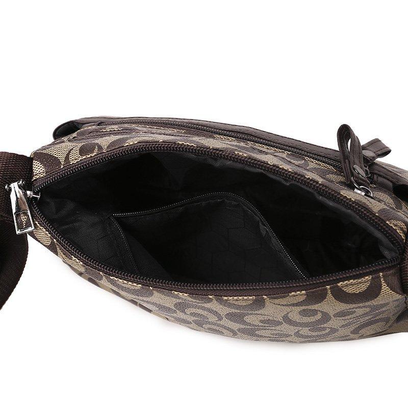 New Large Capacity Multi-layer Women's Crossbody Bag, Single Shoulder Fashion Trend Printed Bag Zero Wallet