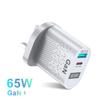 65 Вт GaN Универсальное Быстрое Зарядное Устройство для Ноутбуков QC3.0