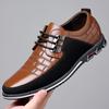 Brand Men'S Casual Shoes Fashion Classic Men'S Pu Leather Shoes  Breathable Business Lace-Up Men Shoes Plus Size 38-50