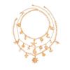 Exquisite Multilayer Necklace Elegant Cowboy Cowgirl Choker Fashion Colored Necklace  Beach