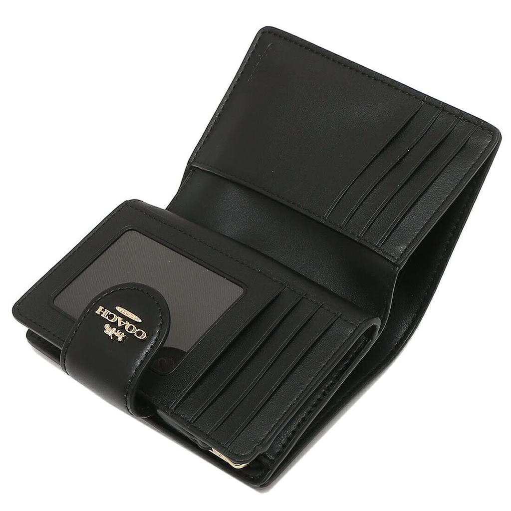 Кошелек складной кожаный кошелек Bifold Outlet MEDIUM CORNER ZIP WALLET 6390 C0082 C3454 COACH x [Coach] женский (Хаки черный) [Элемент]