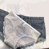 Women Underpants Lace Bow Decor Mid Waist Great Breathability Daily Wear Sleep Briefs High Elasticity Female Underpants