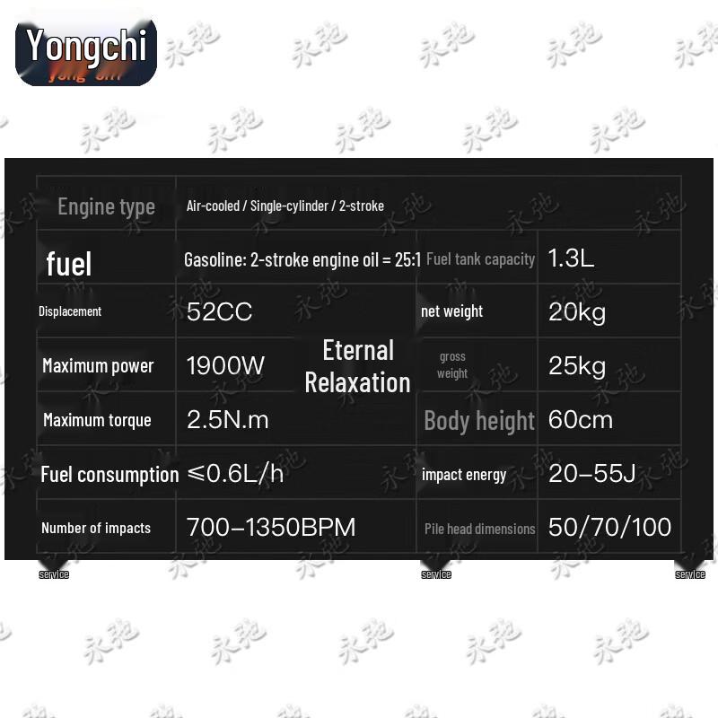 Интегрированный копер Yongchi 150 мм
