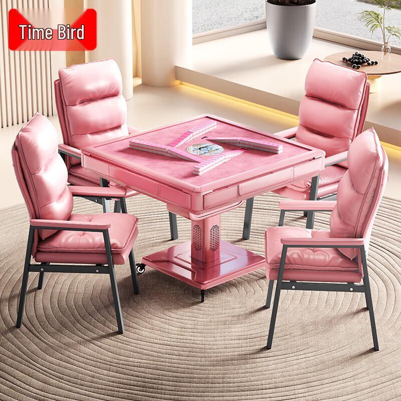 Automatic Low-Noise Mahjong & Dining Table with Rotary Roller Coaster