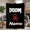DOOM Custom Flannel Blankets Soft Warm Cozy Throws for Home Decor Holiday Gifts