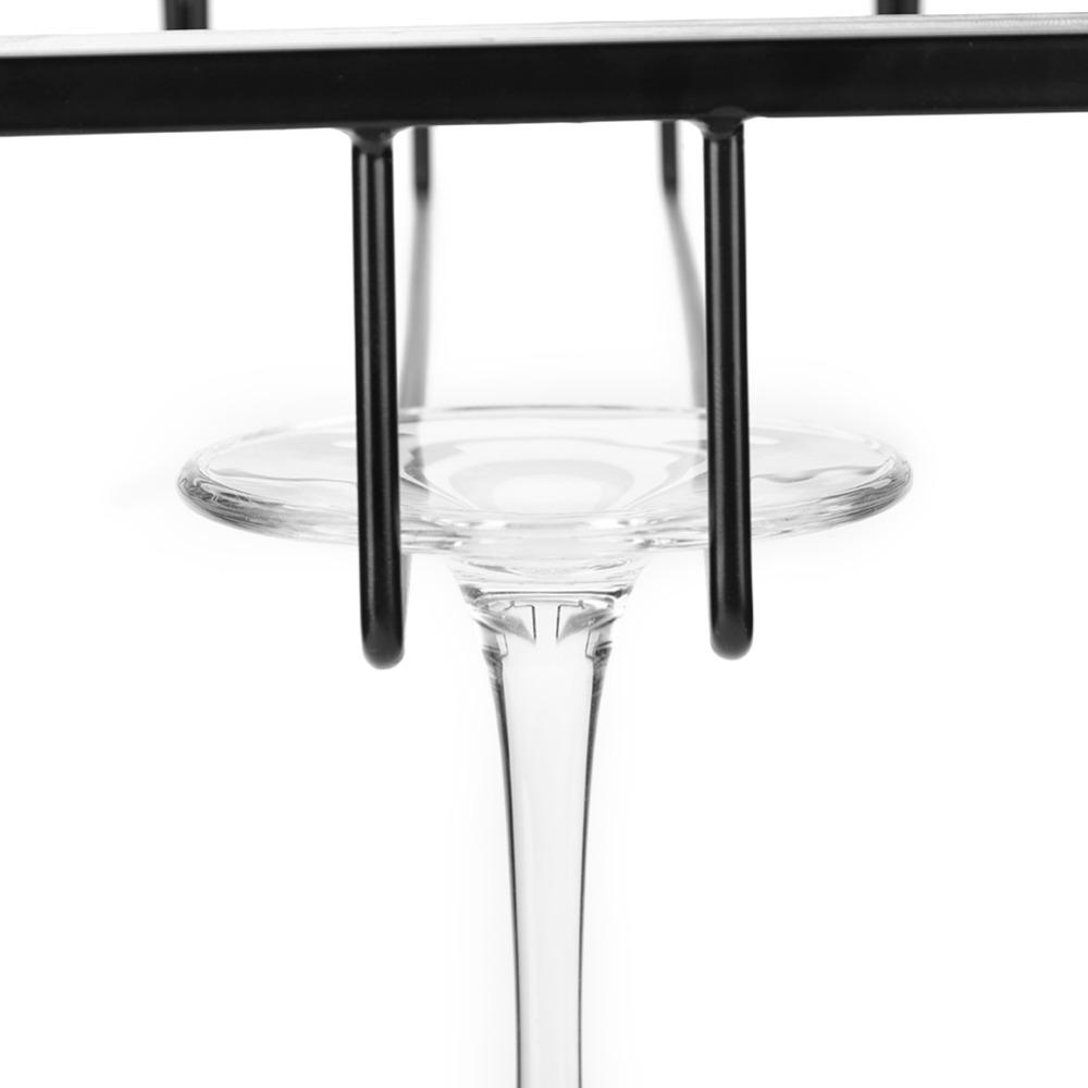Under Cabinet Wine Rack 3 Rows Wine Hanger Table Decoration Wine Holder Bar