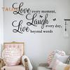 CO&LO Household Product Inspirational Words Love Butterfly Wall Sticker Decal Room Wallpaper