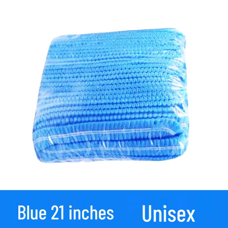 1000 шт. Одноразовые нетканые кухонные шапочки для головы - Дышащие, Пыленепроницаемые, Полосатые сетчатые шапочки