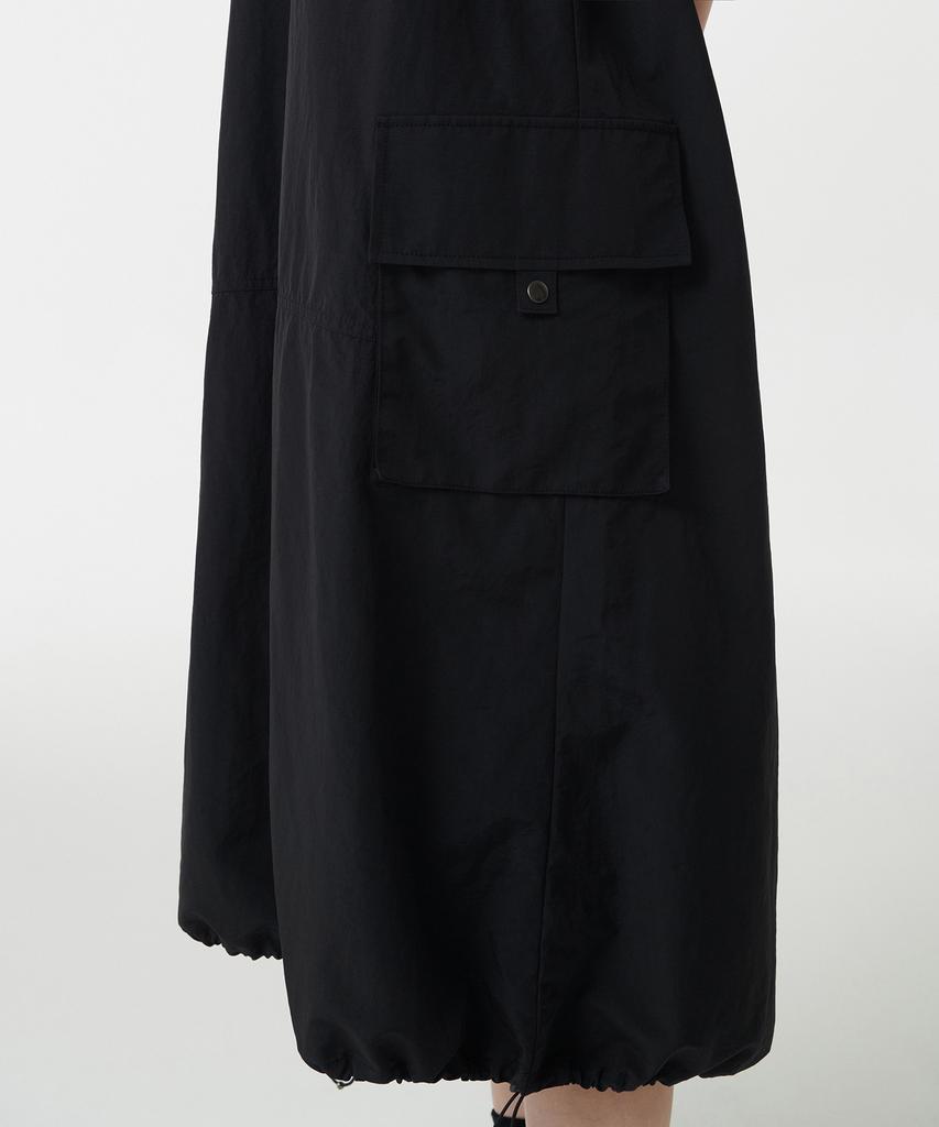 Musinsa Standard Woman Women'S Nylon Parachute Cargo Dress [Black]