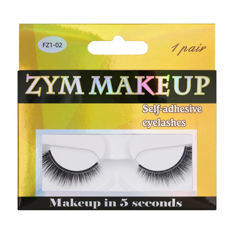 1Pair Glue Free Mink Eyelashes No Residue On The Skin 3D False Eyelashes Reusable Natural Long Eyelash Makeup Self-adhesive