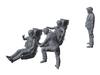 Modelink Japan Фигурки палубного экипажа самолета Pilot 3D-детали для сборной модели M72040 1/72 F-14D & (Самолет)