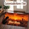 Custom Name Crystal Velvet Rug,My Hero Academia Comfortable Anti Slip Floor Mat For Room Decoration