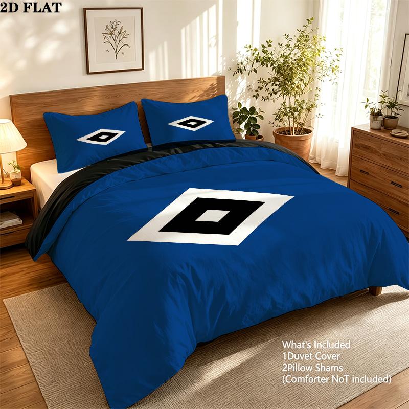 Hsv Pattern Bedding Quilt Set Quilt Cover Pillowcase Home Birthday Gift(1 * duvet cover + 2 * pillowcase, without core)