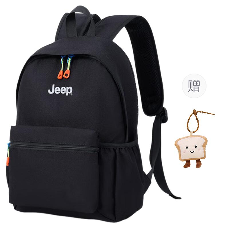 Jeep High-Quality Casual Lightweight Large Capacity Backpack Comfortable Durable Outdoor Bag Unisex Backpacks Black PP51X020401