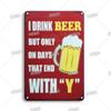 Tin Sign Beer Slod Here Vintage Metal Plaque Retro Metal Plate Funny Drink Vintage Iron Poster for Pub Club Man Cave Bar Decor