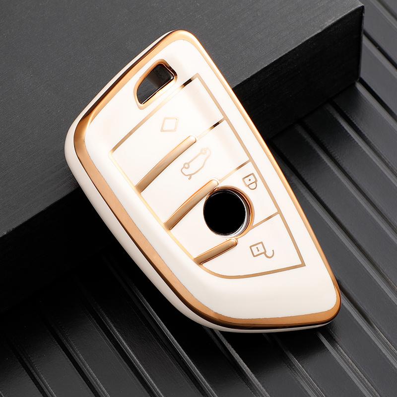 TPU Car Remote Key Case Cover Shell Holder Fob Keychain For BMW X1 X3 X5 X6 X7 1 3 5 6 7 Series G20 G30 G11 F15 F16 G01 G02 F48