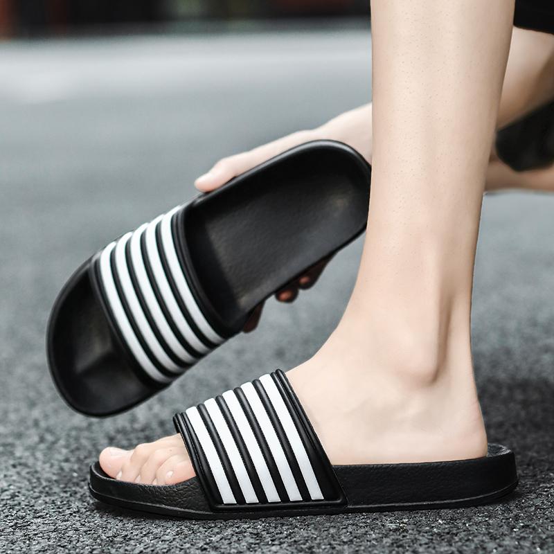 Тапочки мужские женские летние новые повседневные полосатые пляжные шлепанцы мужская и женская дизайнерская обувь домашние тапочки для ванной комнаты для пар