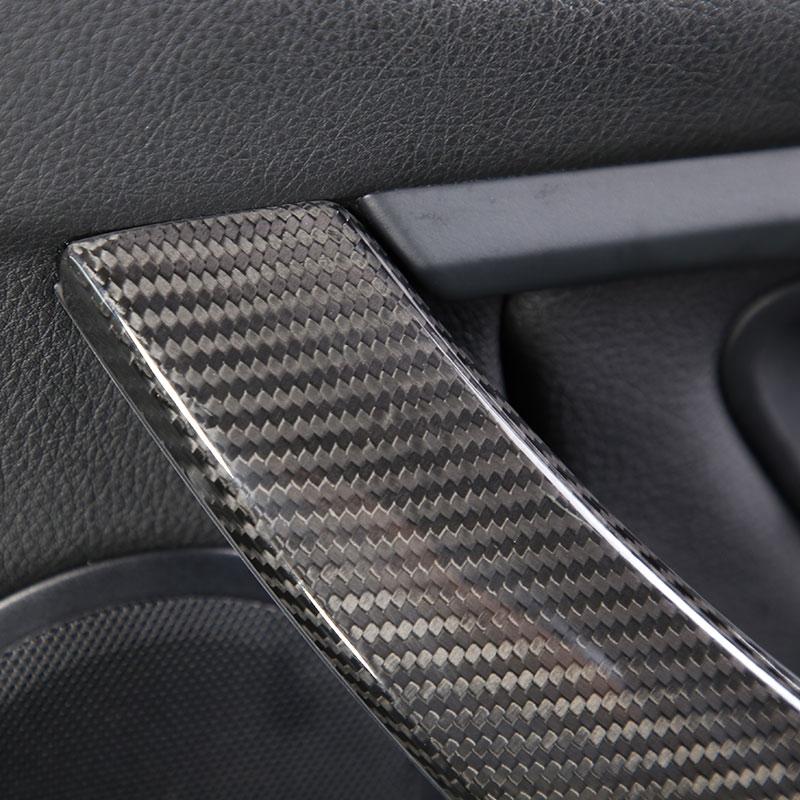 For BMW 1 2 3 4 Series F20 F22 F30 F34 F36 F32 F33 13-19 Carbon fiber Car Inner Door Armrest Handle Cover Trim Car Accessories BGF6