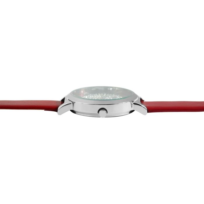 Montre femme - RAPTOR - Tess - cuir rouge - boîtier 36 mm - quartz Miyota 2035