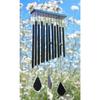 Wind Chimes for Home Positive Energy for Balcony Bedroom (Black 12 Pipe)