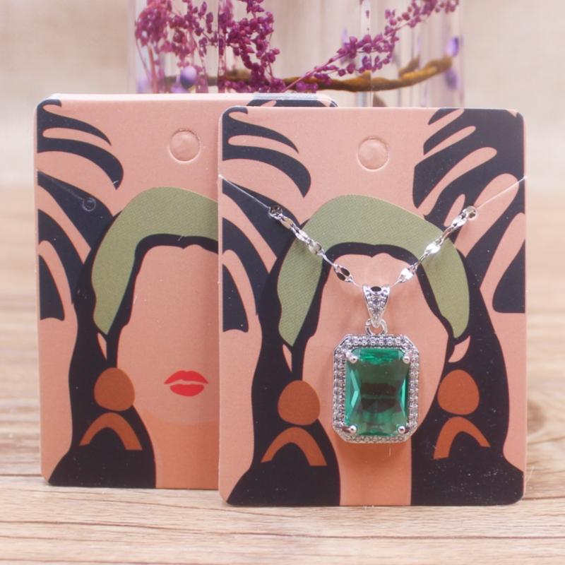 50 шт. набор карт Earnail, красивая головка, подвесная серьга, этикетка 5x6,5 см, набор ювелирных изделий, демонстрационная карточка