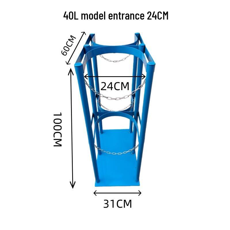 Двухцилиндровая стойка против опрокидывания для лабораторных кислородных и ацетиленовых баллонов