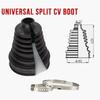 Universal Split CV Boot Kit Driveshaft Stretchy Rubber Outer Gaiters Easy Fit With Clips