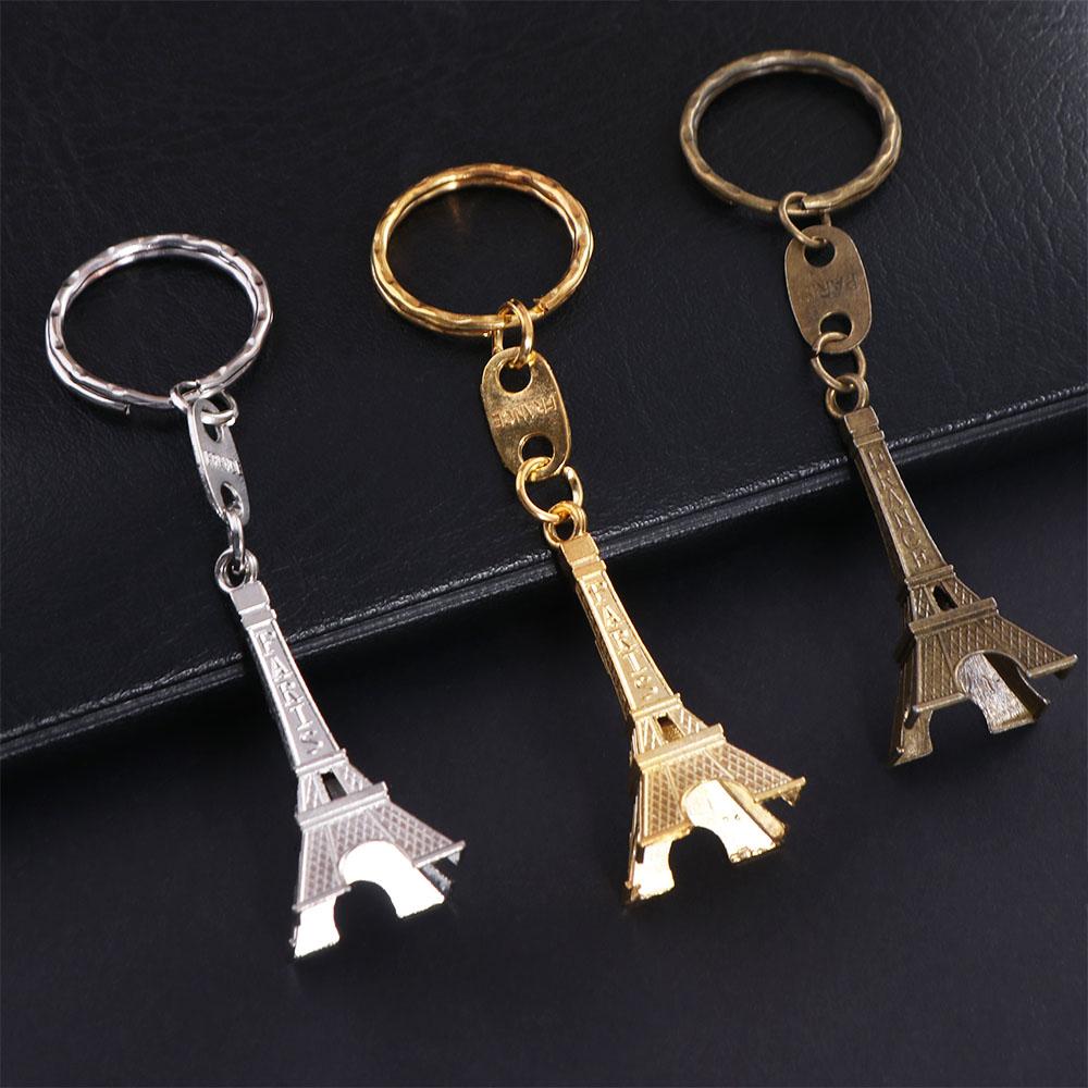 Zinc Zinc Alloy Eiffel Tower Bag Pendant Fashion Paris Keyring Creative France Tower Keychain  Backpack Decor
