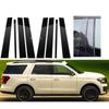 8PCS Gloss Black Pillar Post Trim Stickers Fit For Lincoln Navigator/Ford Expedition 1997-2017 Window Column BC Mirror Cover