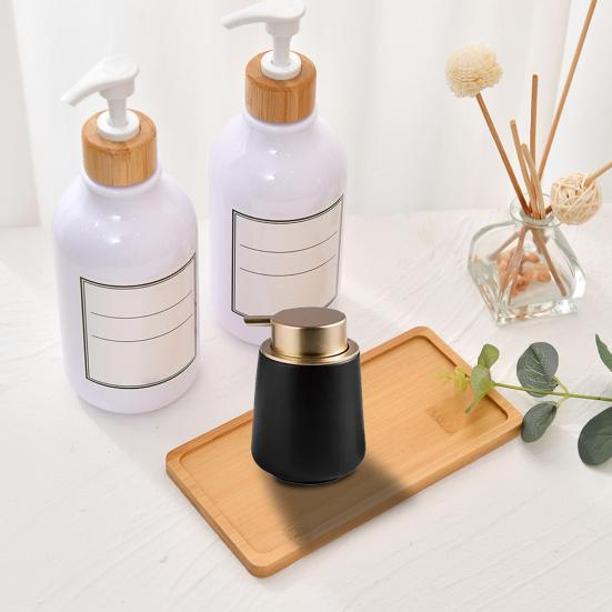 Storage Tray Multipurpose 4 Shapes Solid Wood Square Rectangle Round Ellipse Dinner Breads Plate