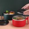 Household Stainless Steel Instant Noodle Bowl with Lid Office Worker Portable Student Lunch Box Rice Bowl Set Lunch Box