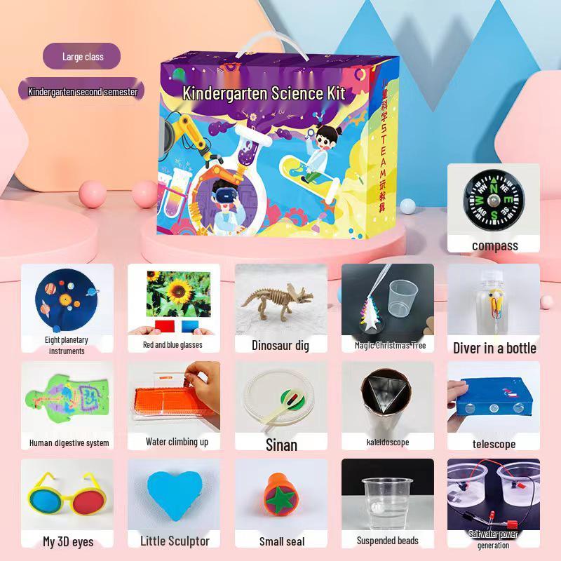 Набор для проведения научных экспериментов STEM для детей: Физика и химия