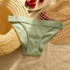 Women Cotton Panties Solid Color Briefs Ladies Breathable Comfortable Striped Underwear
