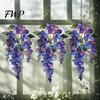 Suncatcher Wisteria Suncatcher, Acrylic Hanging Flower Branch Ornament, Stained Glass Style Floral Room Decor Window for Home Garden, Gift Women, Mom