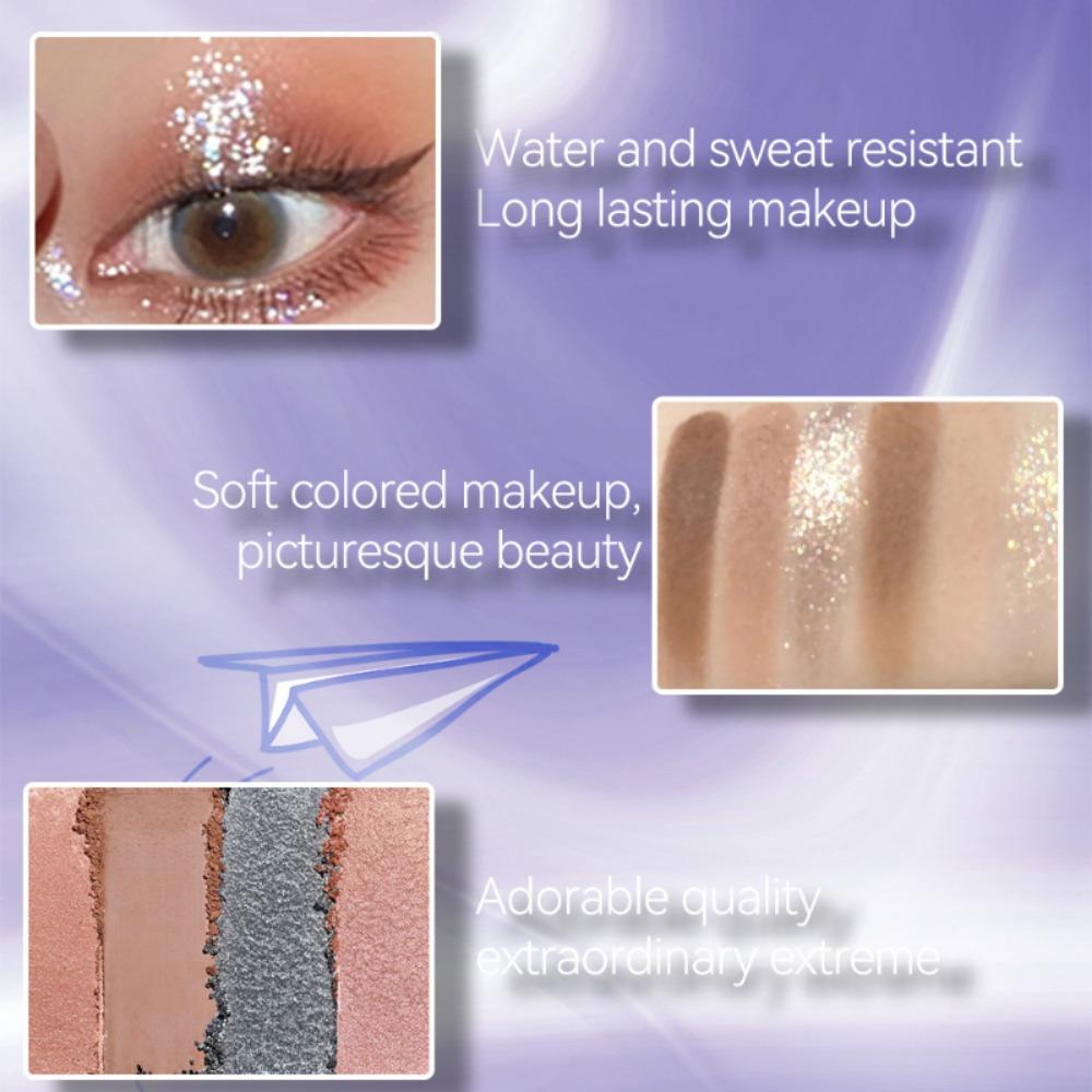 Misiou Beauty New Product Pink Pearl Matte Makeup Artist Biscuit Eye Shadow Plate European and American Monochrome Eye Shadow Box