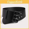 Womens Pu Material Belt With Circular Design For Daily Office And Party Looks