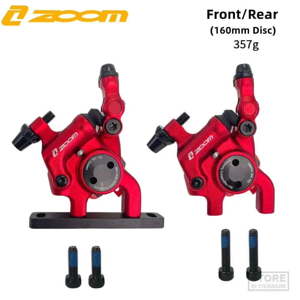 ZOOM New Road Bike Disc Brake Calipers Front Rear Hydraulic Brake Disc HB105 Line Pull Brake Oil 140/160mm Rotor Bicycl Brak Set