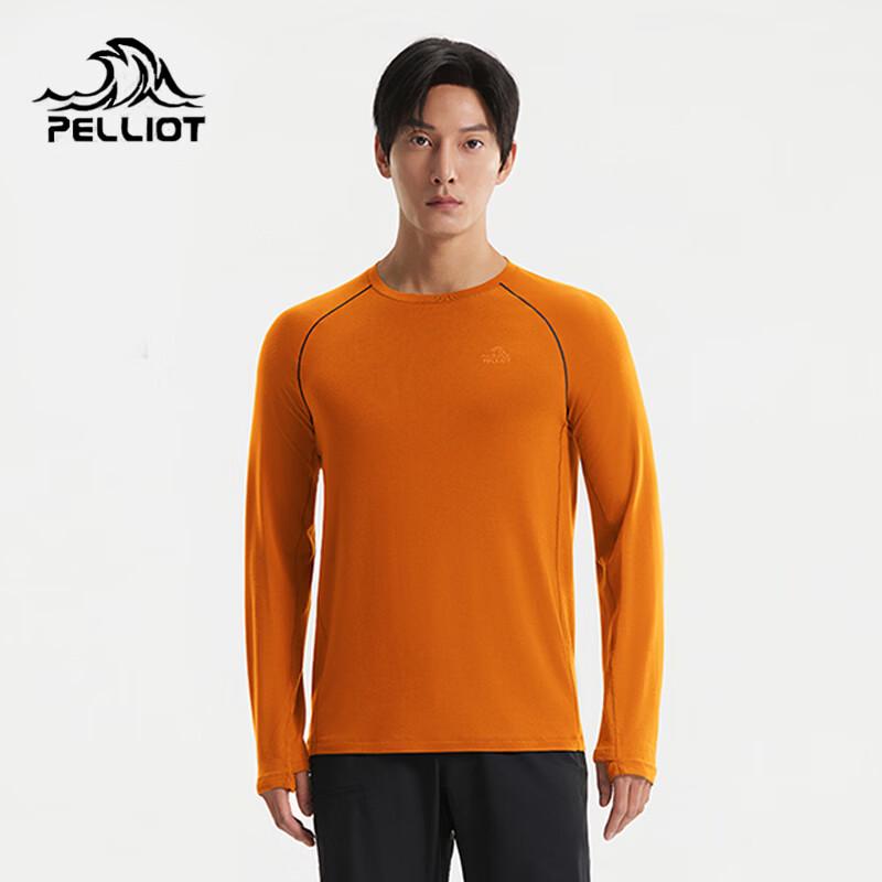 Pelliot Men's Merino Wool Long-Sleeve Base Layer T-Shirt