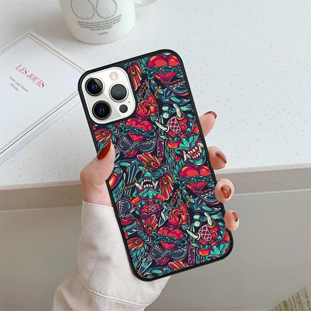 Крутой чехол для телефона Самурайский Демон Для iPhone 17 Air 13 12 14 15 16 Чехол Для Apple 14 15 16 Pro Max Plus Coque
