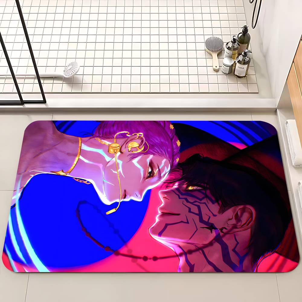 Kpop Demon Anmie H-Hunters Floor Mat Non-Slip Laundry Room Mat Laundry Decor Balcony Child Living Room Bedside Mats